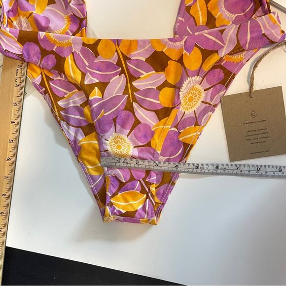 Stone Fox Azalea One Piece Swim Retro Bloom Floral - Picture 12 of 16